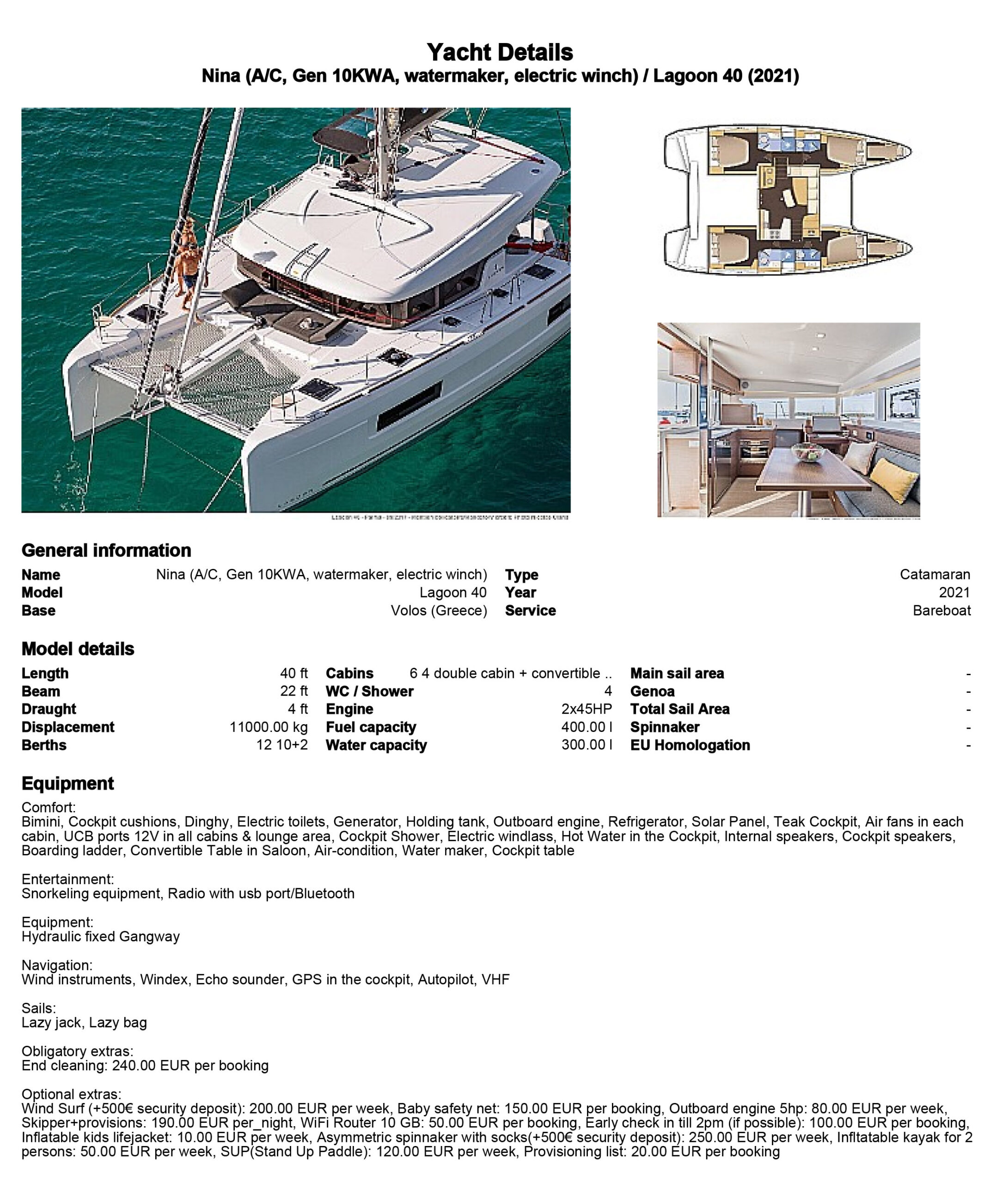 NINA LAGOON 40